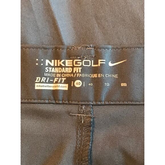 Nike Golf Mens Shorts Standard Fit Dry Fit Technology Front Dark Gray Size 40 - Picture 3 of 6